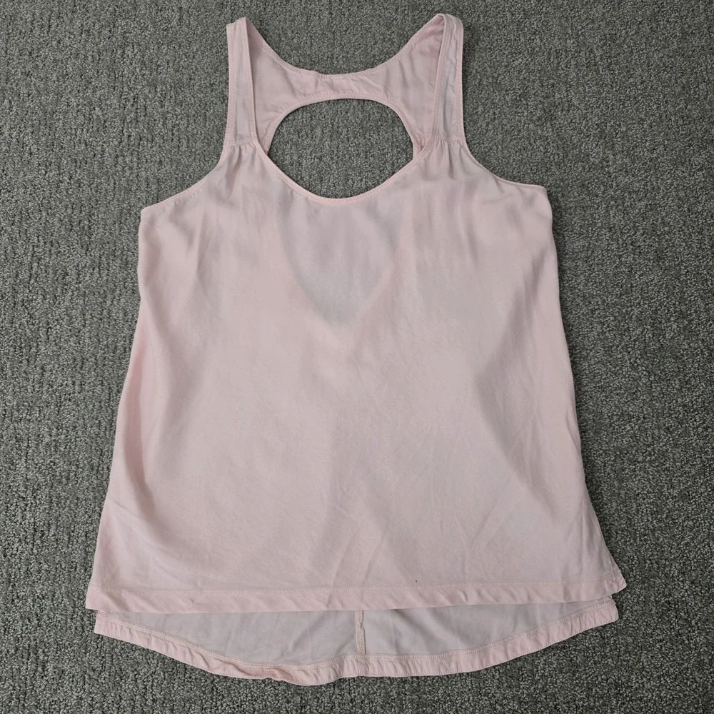 Lululemon Tank Top‎ 2 Pink Piece Of Mind Open Back Side Slits
